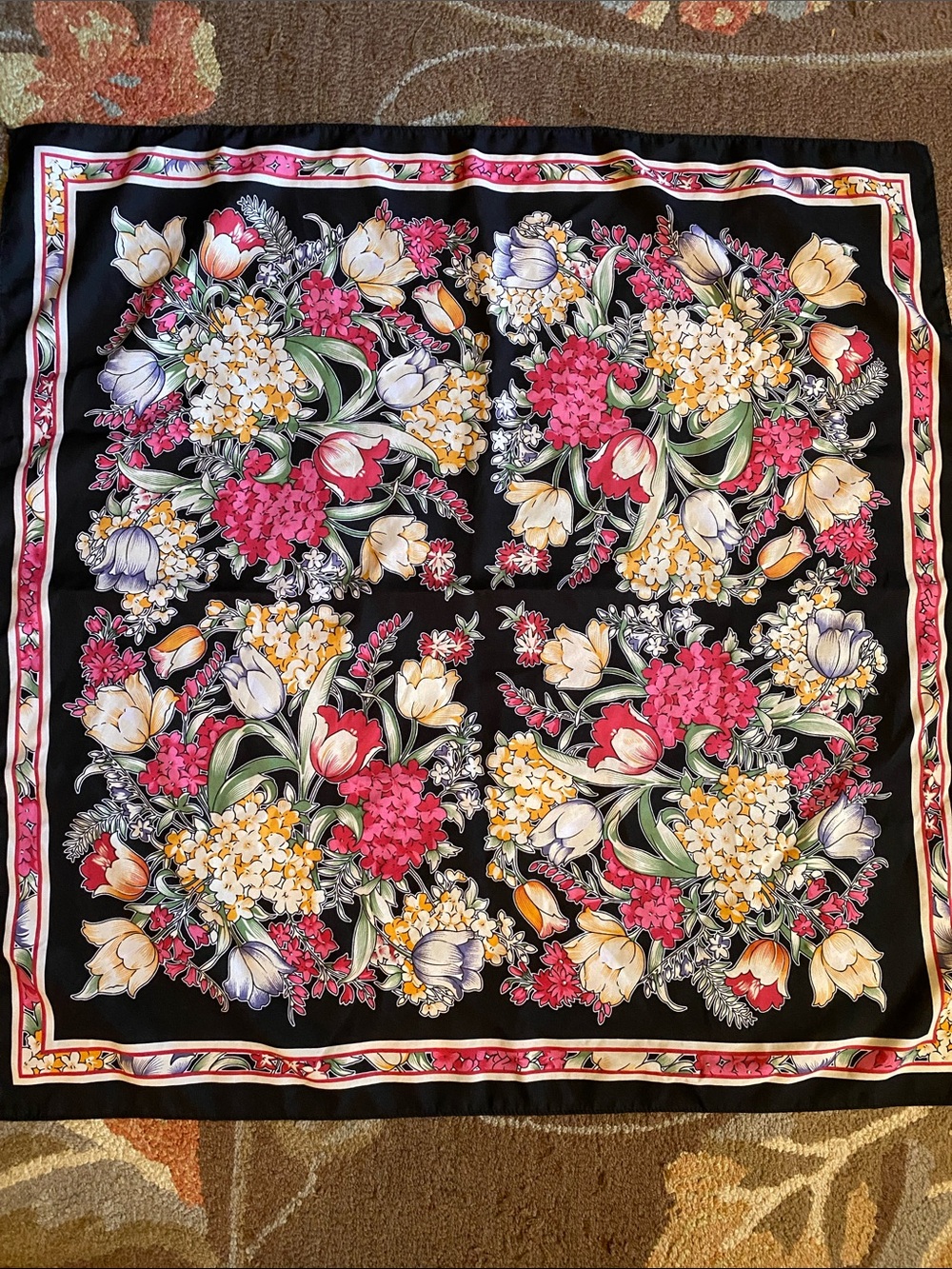Floral Bouquet Print Scarf